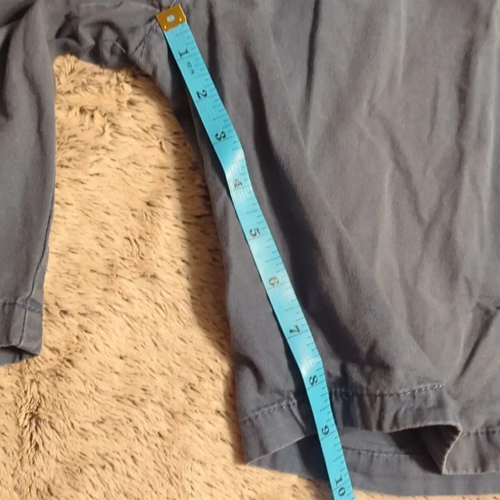 Ring Of Fire CARGO SHORTS Mens Size 36 Gray/Blue Button Zip‎